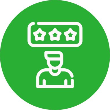 Web simgesi, vektör illüstrasyonunu gözden geçir