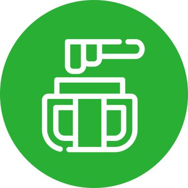 Benzin istasyonu simgesinin vektör illüstrasyonu