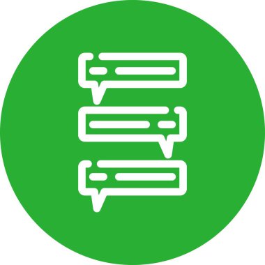 Sohbet simgesi vektör illüstrasyonu