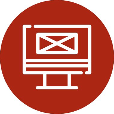 Vektör E- posta simgesi illüstrasyonu