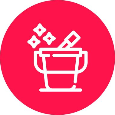 Kova. Web simgesi basit illüstrasyon