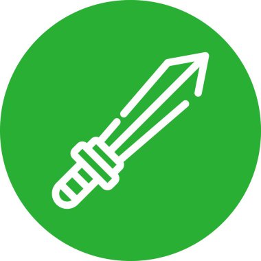 kılıç simgesi, vektör illüstrasyonu