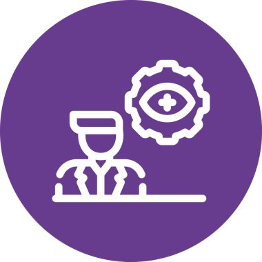 eşsiz ayar vektör çizgisi simgesi