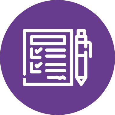 Vektör Belgesi düz biçim simgesi