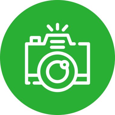 kamera simgesi vektör illüstrasyonu