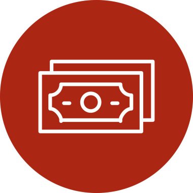 Benzersiz para vektör simgesi