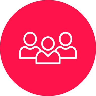 vector illustration of group people icon
