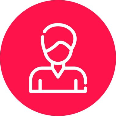 vektör avatar düz biçim simgesi