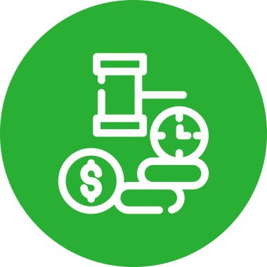 vektör dolar simgesi, vektör illüstrasyonu