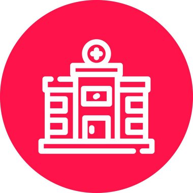 bina simgesi, vektör illüstrasyonu