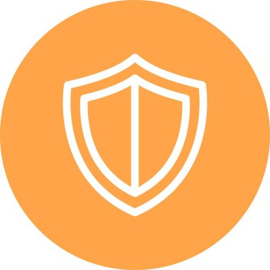 kalkan ikon vektör illüstrasyonu