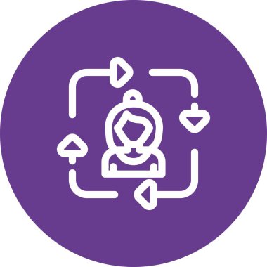 Modern simgenin vektör illüstrasyonu