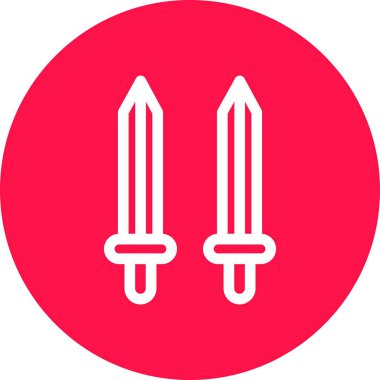 Bıçak. Web simgesi basit illüstrasyon