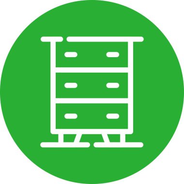 mobilya ikonu vektör illüstrasyonu