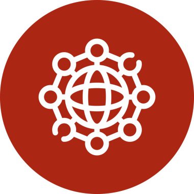 Web, ticari kullanım için vektör ağ simgesi