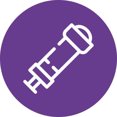 Güzel Kürek Kabartma Vektör Simgesi