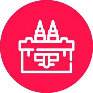 Cami simgesinin vektör illüstrasyonu