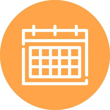 Takvim web simgesi, vektör çizim