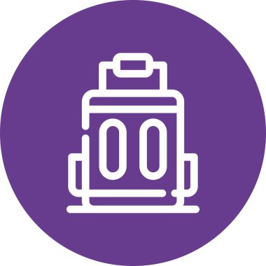 Seyahat Gövdesi simgesi, vektör illüstrasyonu