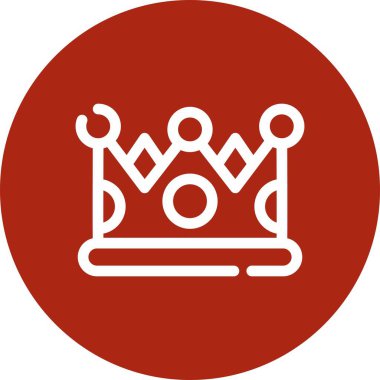 taç simgesi vektör illüstrasyonu