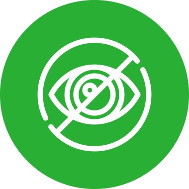 Benzersiz göz vektör çizgisi simgesi