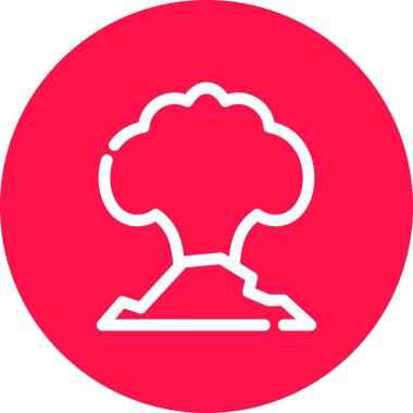 Ağaç. Web simgesi basit illüstrasyon