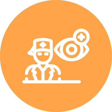 vektör doktor simgesi, vektör illüstrasyonu