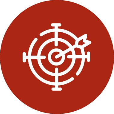 eşsiz hedef satır vektör simgesi