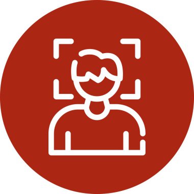 güzel kullanıcı profili vektör simgesi