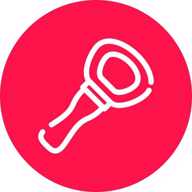 Kırmızı bir simgenin vektör illüstrasyonu