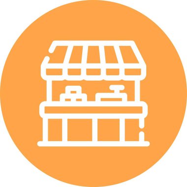 vektör Dükkanı düz simgesi