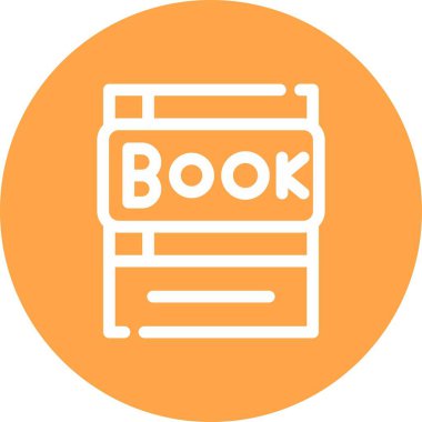 kitap simgesi, vektör illüstrasyonu