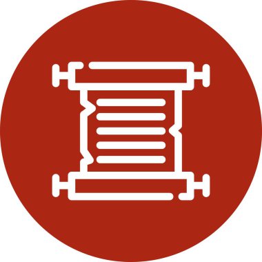 Bir ip simgesinin vektör illüstrasyonu