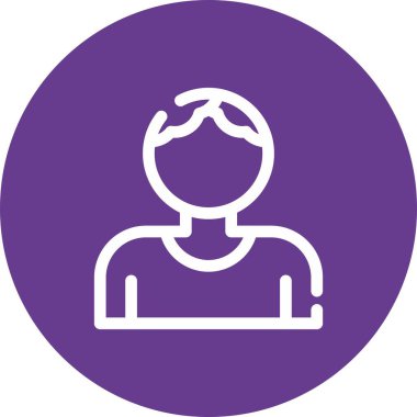 Man avatar, vektör illüstrasyonu