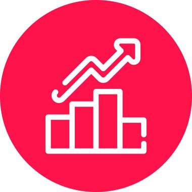 grafik simgesinin vektör illüstrasyonu