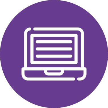 vektör dizüstü simgesi illüstrasyonu