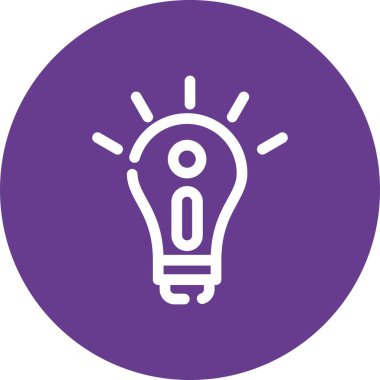 Ampul Simgesi, Vektör illüstrasyonu