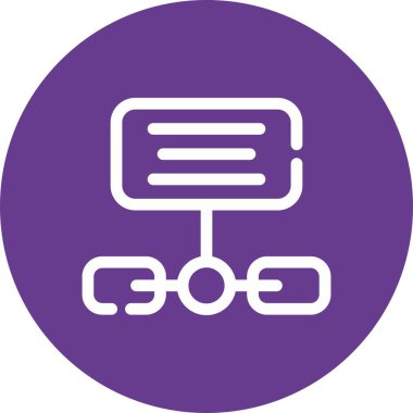 Benzersiz bağlantı vektör simgesi