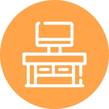 vektör lcd simgesi illüstrasyonu