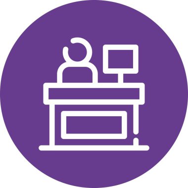 vektör lcd simgesi illüstrasyonu