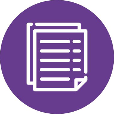 Vektör belgesi Simge illüstrasyonu