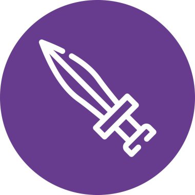 kılıç ağ simgesi, vektör illüstrasyonu