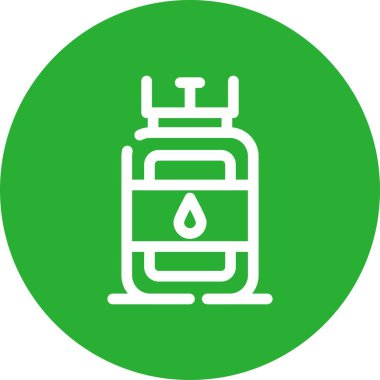 Petrol tankı ikonu. Web için tank vektör simgelerinin özet çizimi