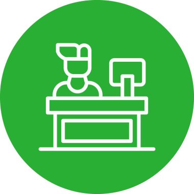 Modern simgenin vektör illüstrasyonu