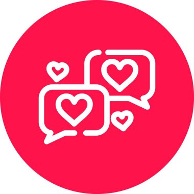 Sohbet simgesi vektör illüstrasyonu