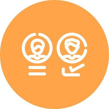 İnsanların vektör illüstrasyon simgesi, takım çalışması