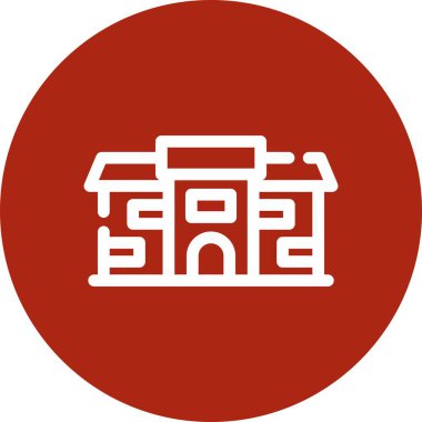 vektör Çin ev simgesi