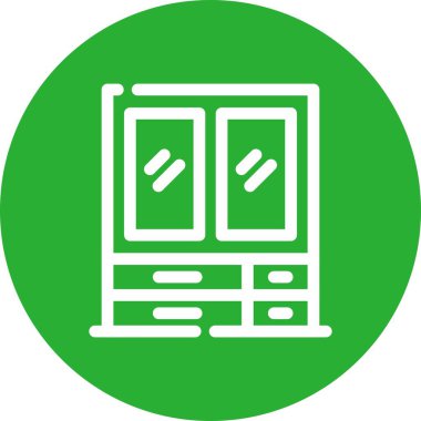 eşsiz pencere vektör çizgisi simgesi