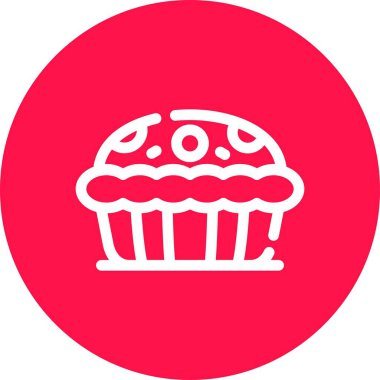 vektör cupcake simge tasarlamak