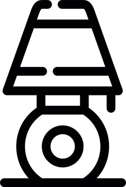 Lamba lambası simgesi dış hat biçiminde